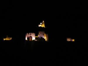 Tsarevets Fortress during light show - Veliko Tarnovo