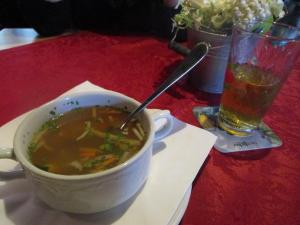Beef broth soup and cider - Homberg
