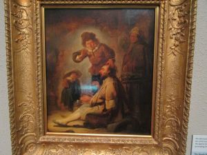 I want to meet whoever wrote the descriptions of these paintings inside the Kelvingrove Art Gallery and Museum - Glasgow
