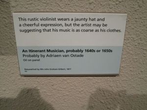 I want to meet whoever wrote the descriptions of these paintings inside the Kelvingrove Art Gallery and Museum - Glasgow